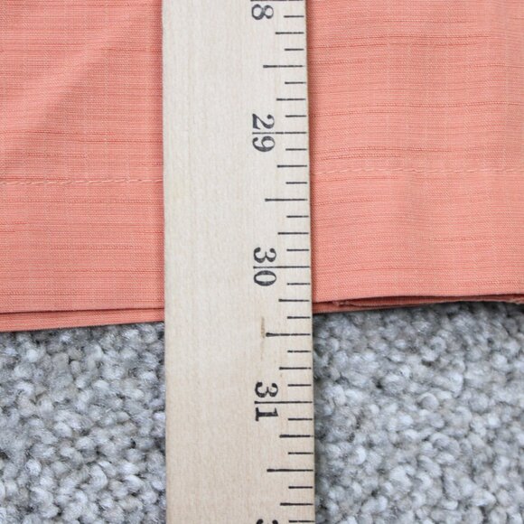 Quiksilver Waterman Shirt Mens Large Orange Comfort Fit Short Sleeve Modal/Poly - Picture 13 of 14